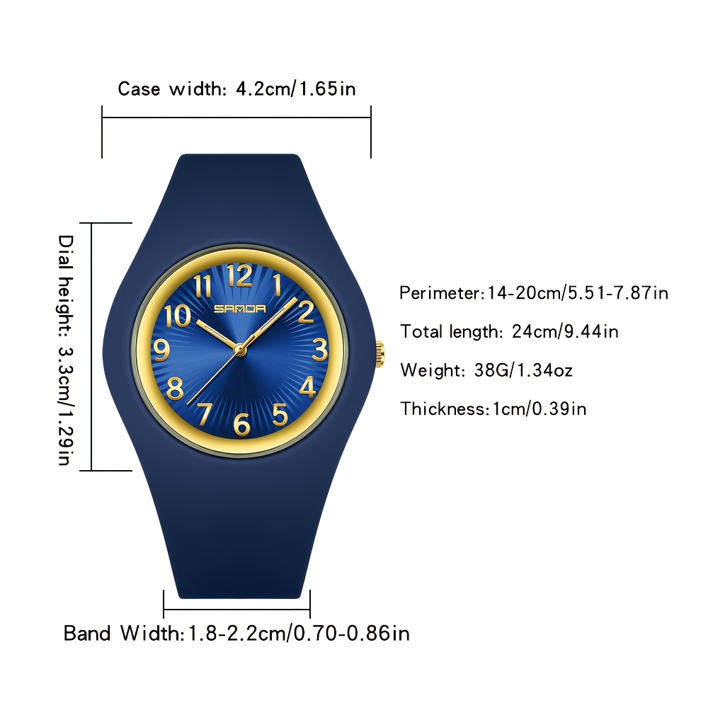 Unisex Classic Round Watch, Timeless Design